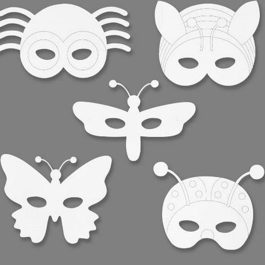 Creativ Insect Masks Paper 16 asstd
