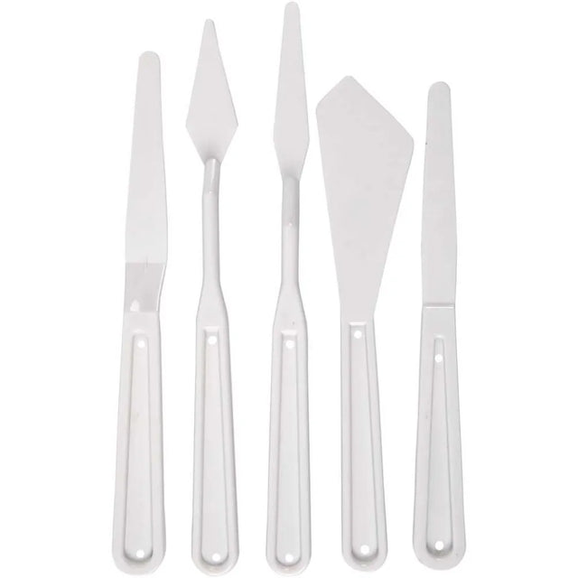 Palette Knives, W: 13-33 mm, L: 17-20 cm, 5 pcs