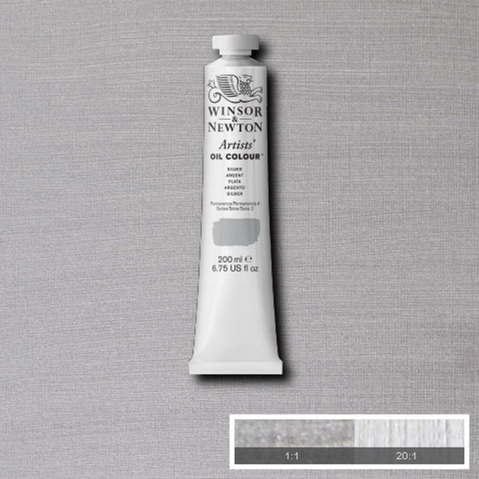 200ml Silver - Artists' Oil