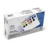 Cotman Watercolours Pocket Plus - 12 Half Pans. Product Code: 0390373 Barcode Code: 094376954364