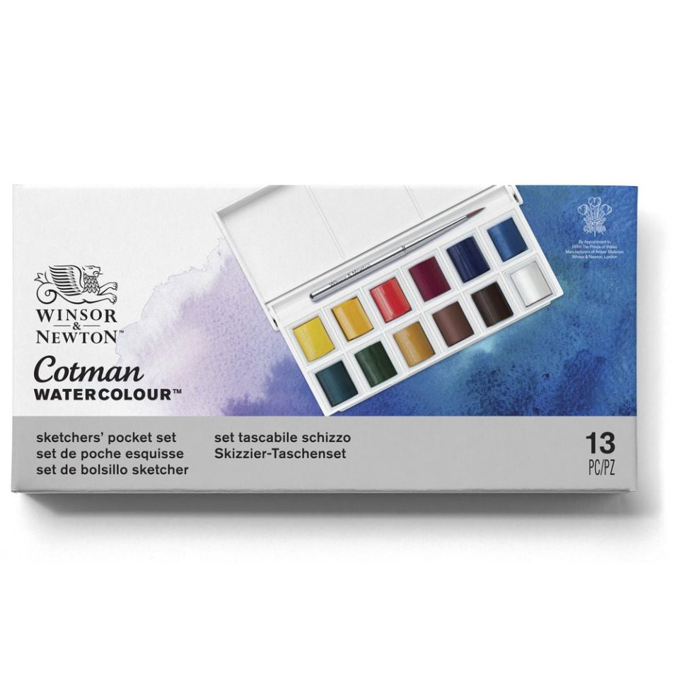 Cotman Watercolours Sketchers' Pocket Box Product code: 0390640 Barcode: 5012572005784