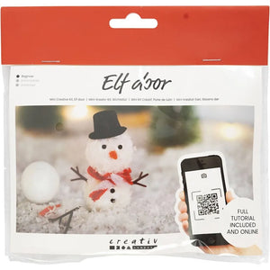 Mini Craft Kit Elf door, Snowman,