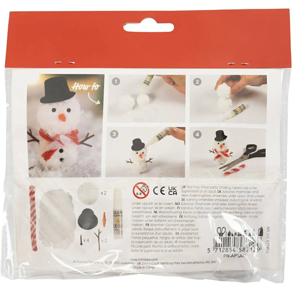 Mini Craft Kit Elf Door - Snowman
