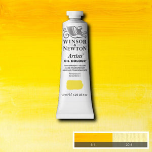 37ml Transparent Yellow - Artists' Oil
