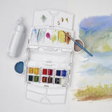 Cotman Watercolours Field Plus - 12 Half Pans. Product code: 0390374 Barcode: 094376954371