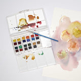 Cotman Watercolours Painting Plus 24 Half Pan Set. Product code: 0390376 Barcode: 094376954395