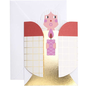 Paper Poetry 3D card angel red-gold B6