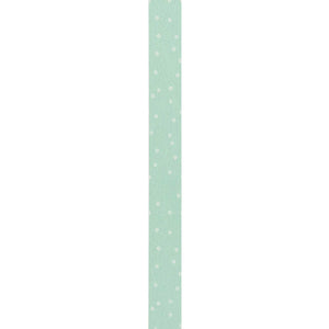 PAPER POETRY TAPE DOTTED MINT-WHITE 1.5CM 10M
