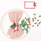 TABLE CARDS WHITE/RED