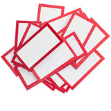 PAPER CARDS - WHITE RED (24 pcs)