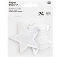 24 star shape paper tags