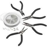 Jewellery Making Kit - Silver-plated
