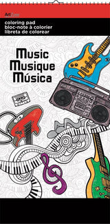 MUSIC - 6X12 COLOURING PAD