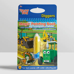 Tractor Ted Magic Painting Book-Diggers