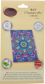 Blue Mandala, 10x15cm Crystal Art Card