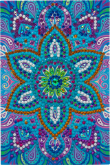 Blue Mandala, 10x15cm Crystal Art Card