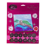 Turtle Paradise18x18cm Crystal Art Card