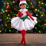 Elf on the Shelf Claus Couture Candy Cane Classic Dress
