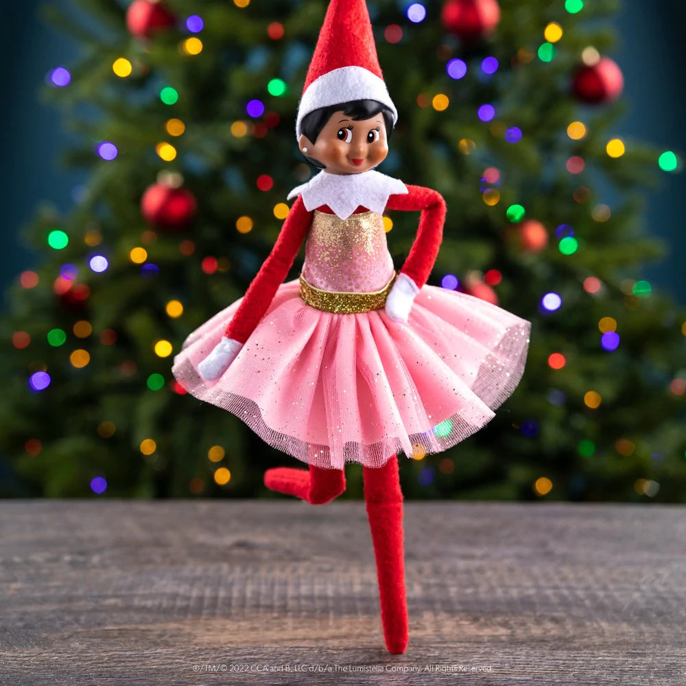 Elf on the Shelf - Claus Couture Pink Sparkle Party Dress