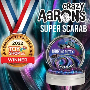 Crazy Aarons Hypercolour Super Scarab Thinking Putty Slime