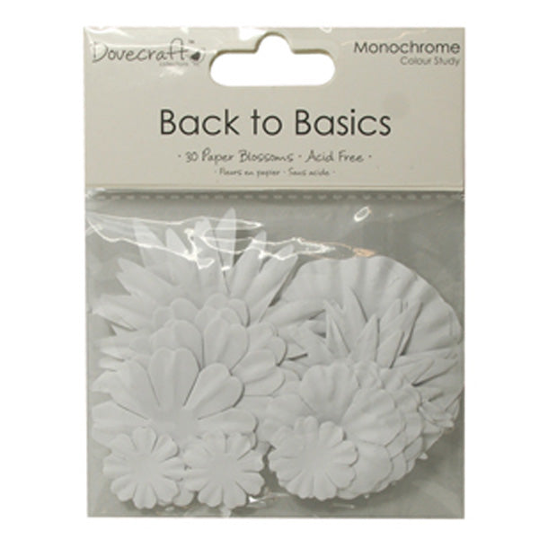 B2B MONOCHROME BLOSSOMS -WHITE