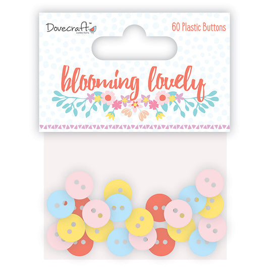 Dovecraft Blooming Lovely Plastic Buttons
