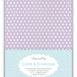 Dovecraft Pastel Polka Cards & Envelopes - 5''x7'' (8 Pack)