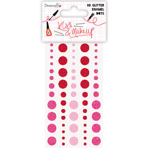 Dovecraft Kiss and Make Up Glitter Enamel Dots