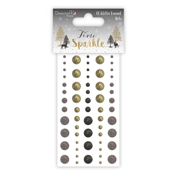 Premium Time to Sparkle Glitter Enamel Dots