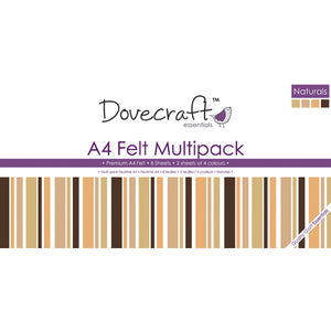 Dovecraft A4 Felt Pack - Natural