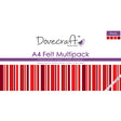 Dovecraft A4 Felt Pack - Red