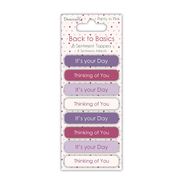 B2B PRETTY IN PINK SENTIMENT TOPPERS