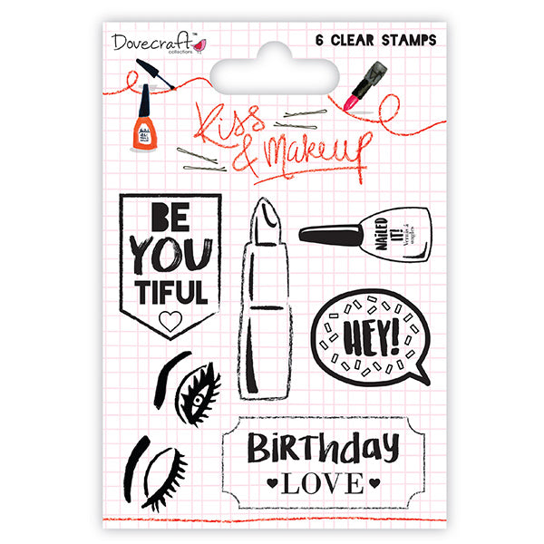 Dovecraft Kiss and Make Up Clear Stamp