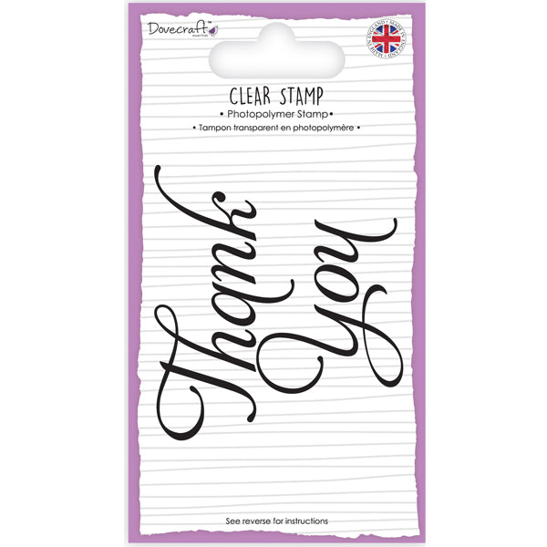 Dovecraft A7 Clear Stamp - Thank You