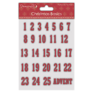 Dovecraft Christmas Basics Advent Numbers