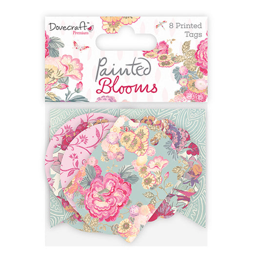 Dovecraft Painted Blooms Printed Tags