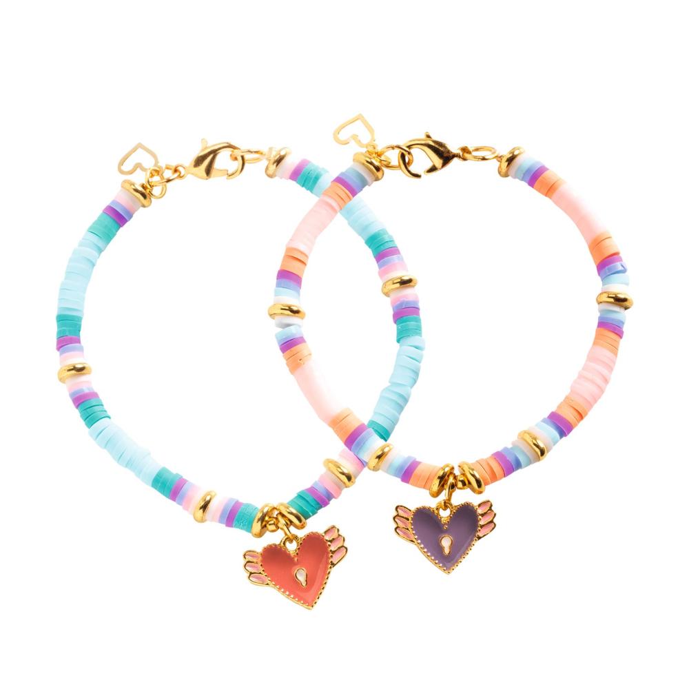 Djeco Heart Heishi Bracelet Craft Kit