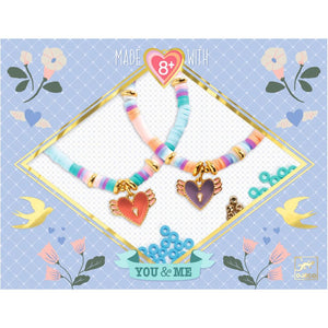 Djeco Heart Heishi Bracelet Craft Kit