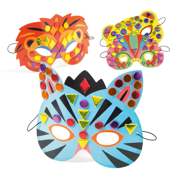 Djeco DIY Mosaics Kit - Jungle Animals Mask