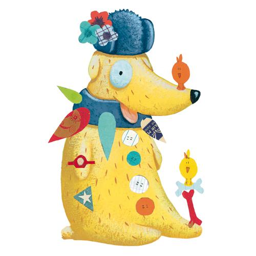 Djeco Create with stickers - Create animals