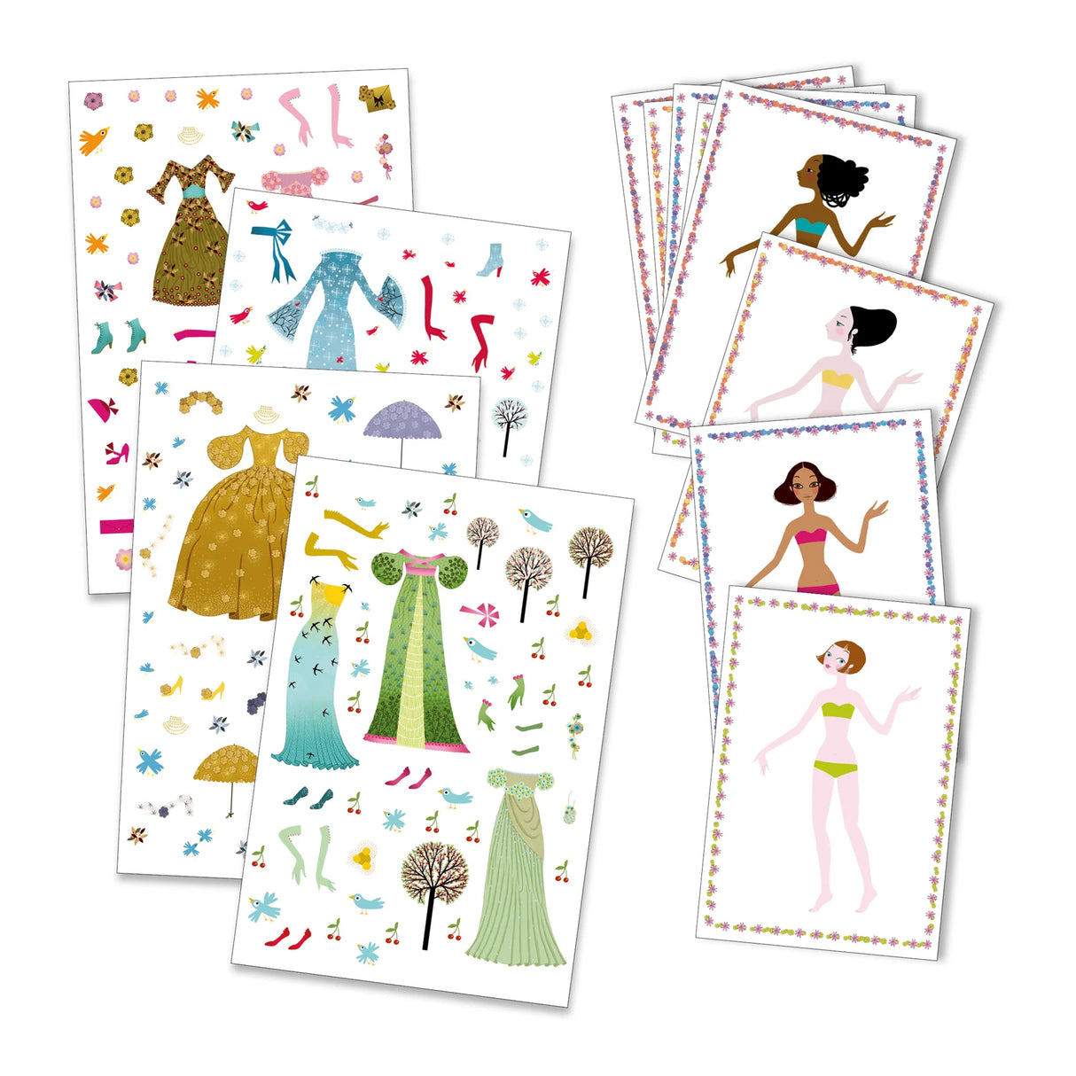 Djeco - Paper Dolls - Dresses Through The Seasons
