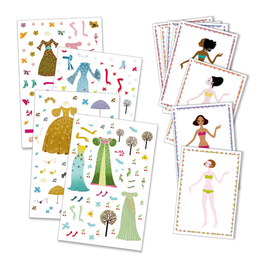 Djeco Paper dolls - Dresses through the seasons