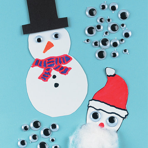 Black & White Self-Adhesive Wiggle-Eyes