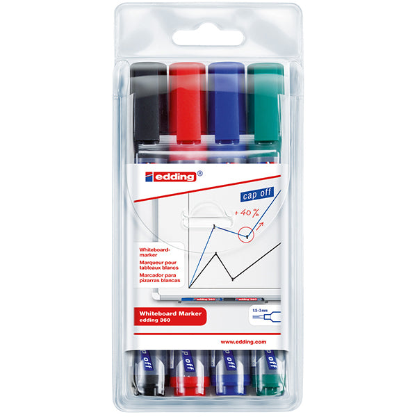 EDDING 360 BOARDMARKER SET OF 4