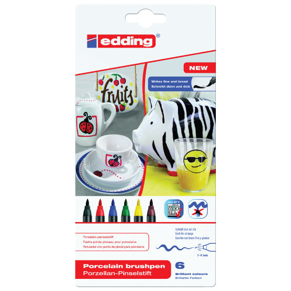 Edding 4200 Set of 6 Family Colours Art & Hobby Edding 4200 Set of 6 Family Colours Art & Hobby