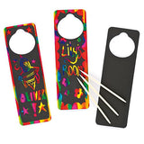 Scratch Art Door Hangers (Pack of 10)