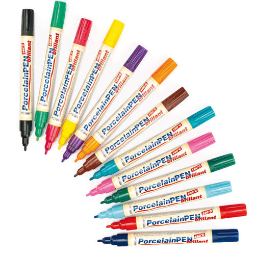 PORCELAIN PAINT PENS PK.5 PACK B