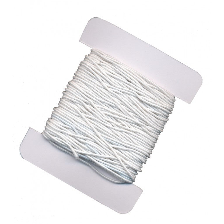 Elastic White 8 Metres