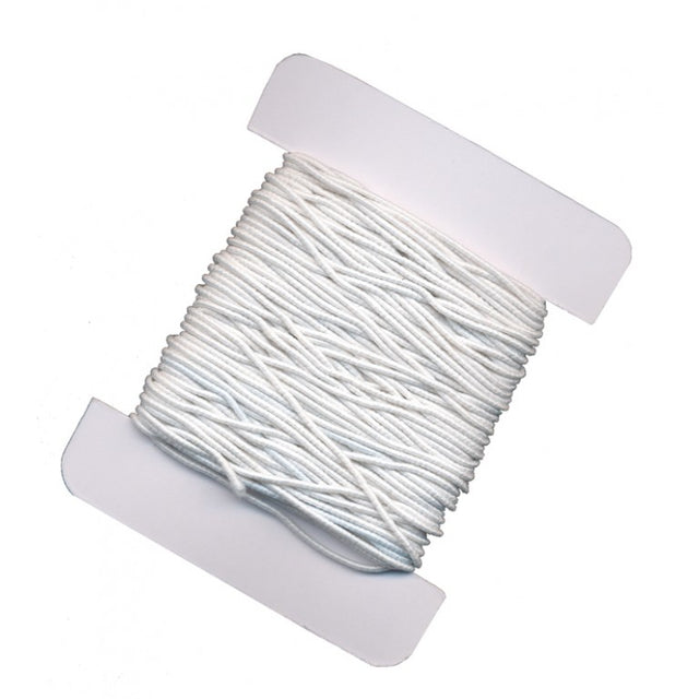 Elastic White 8 Metres