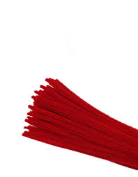 Pipe Cleaners Red 12" (25 Pack)